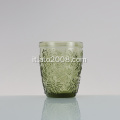 Bicchiere di bicchiere di vetro a colore solido verde